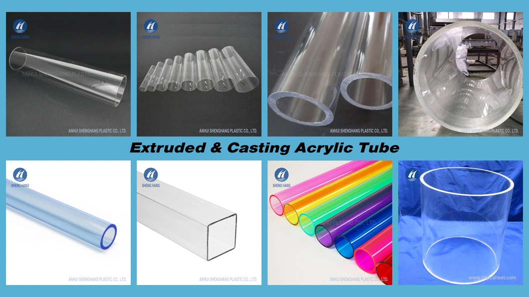 China Factory Big Plexiglass Cylinder Large Diameter Cast Acrylic Tube